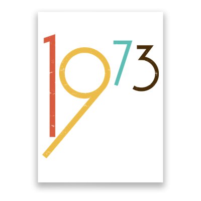 Retro Vintage 1973 50th Birthday Poster