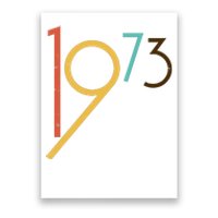 Retro Vintage 1973 50th Birthday Poster