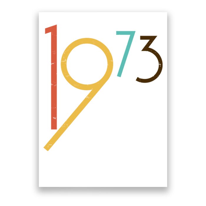 Retro Vintage 1973 50th Birthday Poster