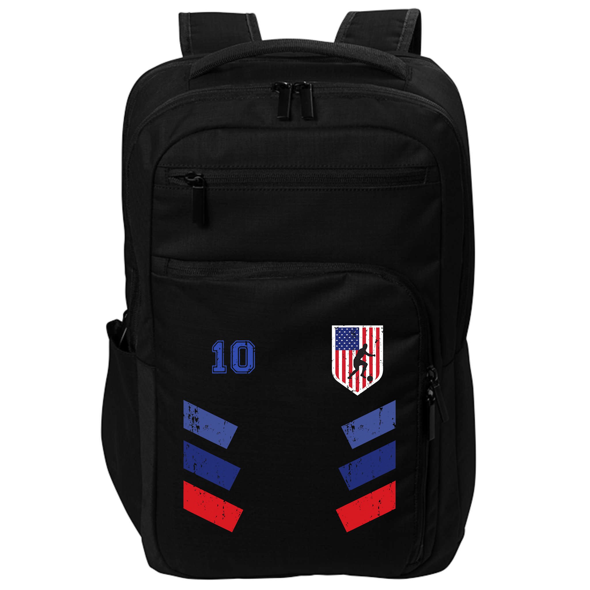 Retro vintage 10 American Football USA Soccer USA Flag Impact Tech Backpack
