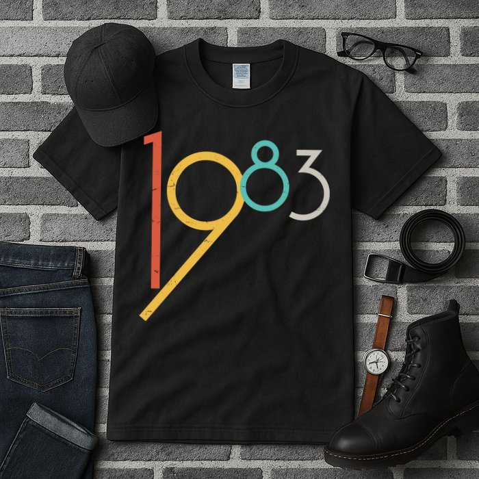 Retro Vintage 1983 40th Birthday Tall T-Shirt