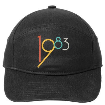 Retro Vintage 1983 40th Birthday 7-Panel Snapback Hat