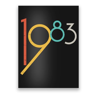 Retro Vintage 1983 40th Birthday Poster