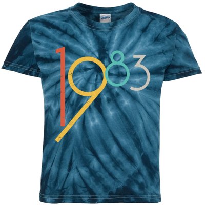 Retro Vintage 1983 40th Birthday Kids Tie-Dye T-Shirt