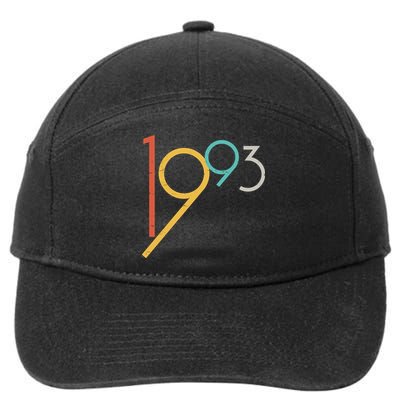 Retro Vintage 1993 30th Birthday 7-Panel Snapback Hat