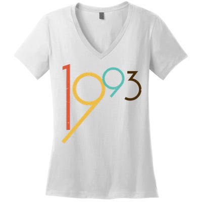 Retro Vintage 1993 30th Birthday Women's V-Neck T-Shirt
