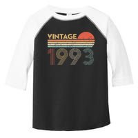 Retro Vintage 1993 31st Birthday Gift 31 Years Old Toddler Fine Jersey T-Shirt