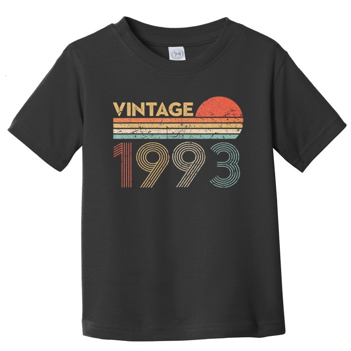 Retro Vintage 1993 31st Birthday Gift 31 Years Old Toddler T-Shirt