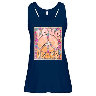 Retro Vintage 1960s Sixties Love And Peace Poster Ladies Essential Flowy Tank