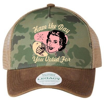 Retro Vintage 1950s Have The Day You Voted For Legacy Tie Dye Trucker Hat