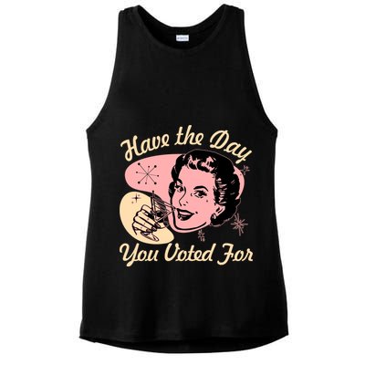 Retro Vintage 1950s Have The Day You Voted For Ladies PosiCharge Tri-Blend Wicking Tank