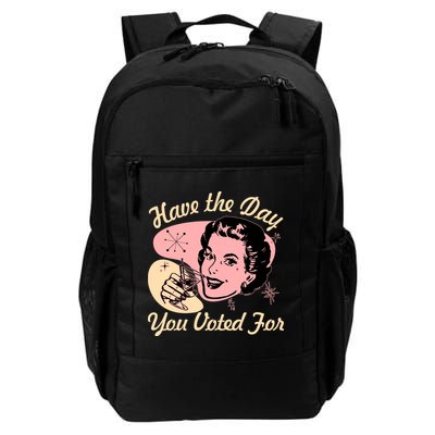 Retro Vintage 1950s Have The Day You Voted For Backpack