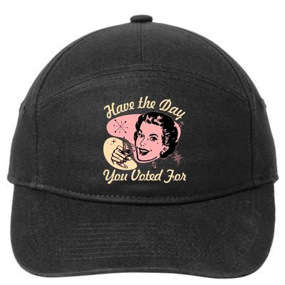 Retro Vintage 1950s Have The Day You Voted For 7-Panel Snapback Hat