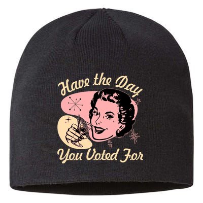 Retro Vintage 1950s Have The Day You Voted For Sustainable Beanie