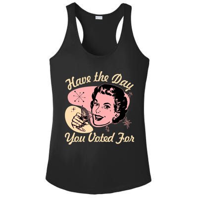 Retro Vintage 1950s Have The Day You Voted For Ladies PosiCharge Competitor Racerback Tank