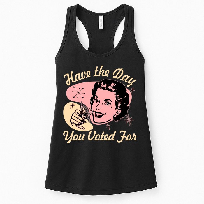 Retro Vintage 1950s Have The Day You Voted For Womens Tank Top