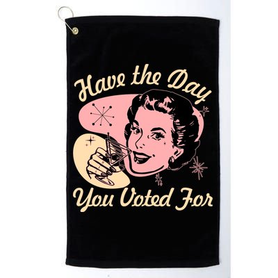 Retro Vintage 1950s Have The Day You Voted For Golf Towel