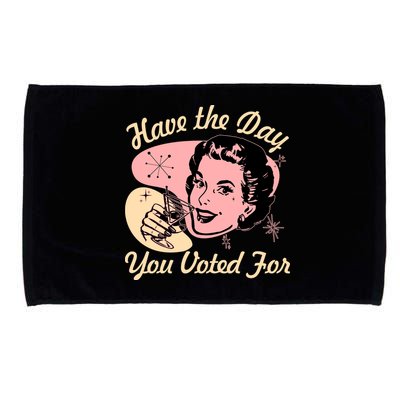 Retro Vintage 1950s Have The Day You Voted For Microfiber Hand Towel