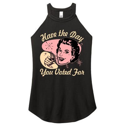 Retro Vintage 1950s Have The Day You Voted For Women's Perfect Tri Rocker Tank