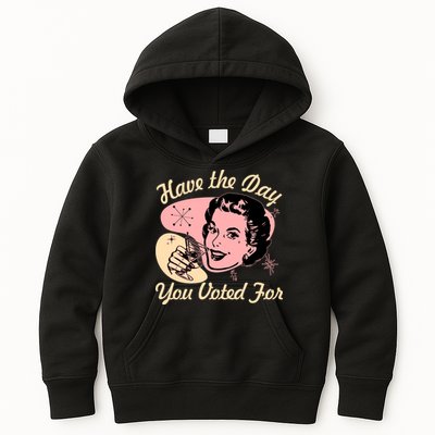 Retro Vintage 1950s Have The Day You Voted For Kids Hoodie