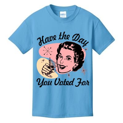 Retro Vintage 1950s Have The Day You Voted For Kids T-Shirt