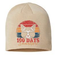 Retro Vintage 100 Days Smarter Funny Cat Sunglasses Sustainable Beanie