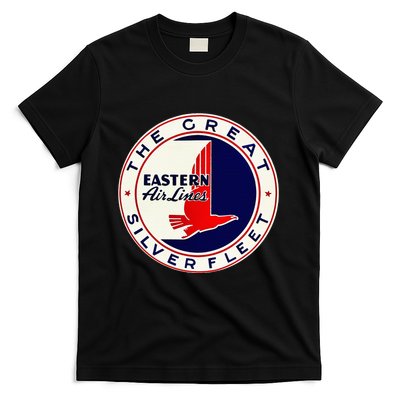 Retro Vintage 1930S Dc3 Eastern Airlines Great Silver Fleet T-Shirt