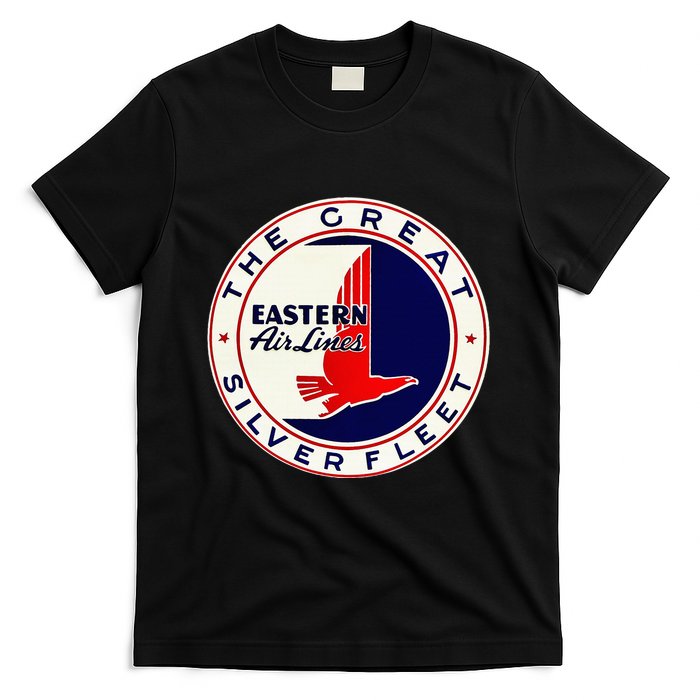 Retro Vintage 1930S Dc3 Eastern Airlines Great Silver Fleet T-Shirt