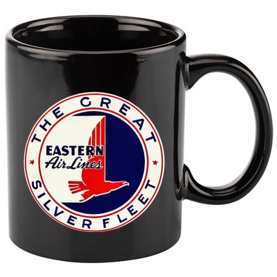 Retro Vintage 1930S Dc3 Eastern Airlines Great Silver Fleet 11oz C Handle Ceramic Mug