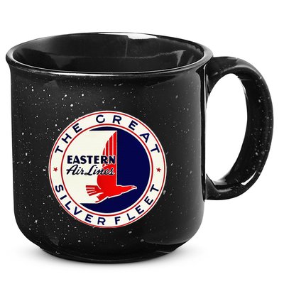 Retro Vintage 1930S Dc3 Eastern Airlines Great Silver Fleet 15oz Campfire Ceramic Mug