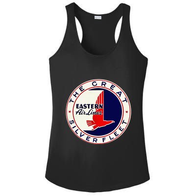 Retro Vintage 1930S Dc3 Eastern Airlines Great Silver Fleet Ladies PosiCharge Competitor Racerback Tank
