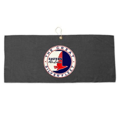 Retro Vintage 1930S Dc3 Eastern Airlines Great Silver Fleet Large Microfiber Waffle Golf Towel