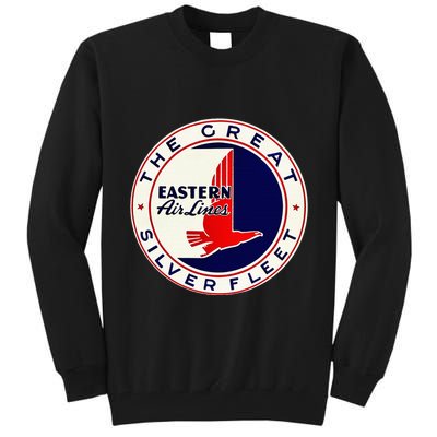 Retro Vintage 1930S Dc3 Eastern Airlines Great Silver Fleet Tall Sweatshirt