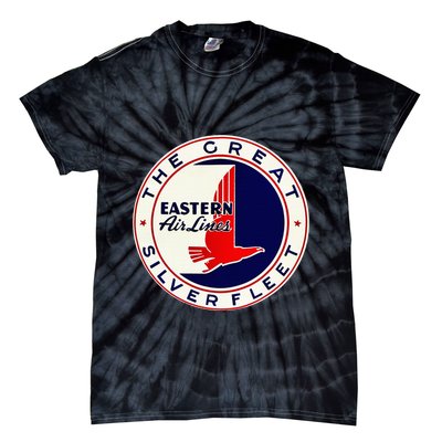 Retro Vintage 1930S Dc3 Eastern Airlines Great Silver Fleet Tie-Dye T-Shirt