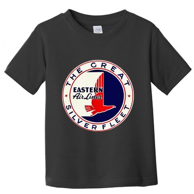 Retro Vintage 1930S Dc3 Eastern Airlines Great Silver Fleet Toddler T-Shirt