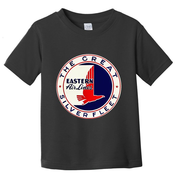 Retro Vintage 1930S Dc3 Eastern Airlines Great Silver Fleet Toddler T-Shirt
