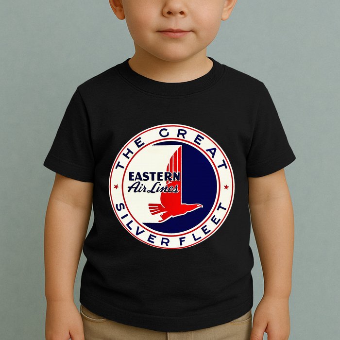 Retro Vintage 1930S Dc3 Eastern Airlines Great Silver Fleet Toddler T-Shirt