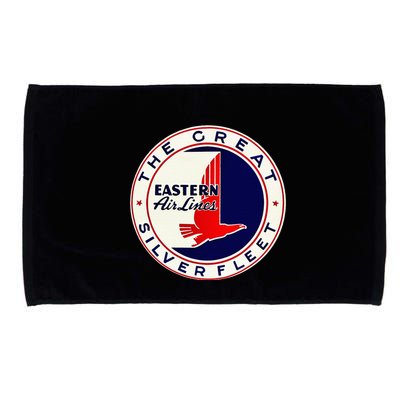 Retro Vintage 1930S Dc3 Eastern Airlines Great Silver Fleet Microfiber Hand Towel
