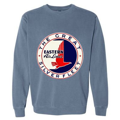 Retro Vintage 1930S Dc3 Eastern Airlines Great Silver Fleet Garment-Dyed Sweatshirt