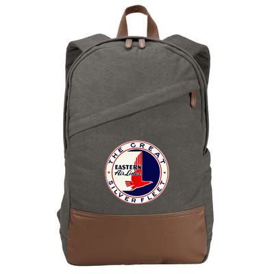 Retro Vintage 1930S Dc3 Eastern Airlines Great Silver Fleet Cotton Canvas Backpack