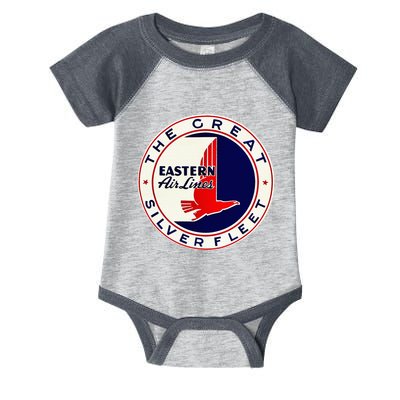 Retro Vintage 1930S Dc3 Eastern Airlines Great Silver Fleet Infant Baby Jersey Bodysuit