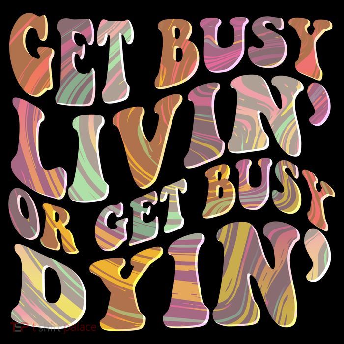 Retro Vintage 1960s Hippie Get Busy Livin Or Get Busy Dyin Flatbill Hat