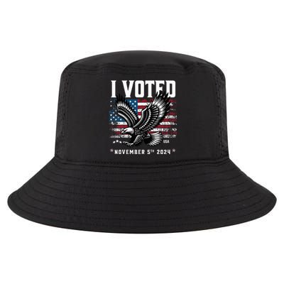 Retro Vote 2024 Vintage Style I Voted Patriotic Souvenir Cool Comfort Performance Bucket Hat