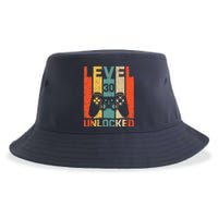 Retro Vintage 30th Birthday Gamer Level 30 Unlocked Sustainable Bucket Hat