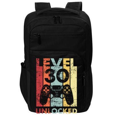 Retro Vintage 30th Birthday 30 Years Old For Men, Women, Boys, Girls, Game Lover Impact Tech Backpack