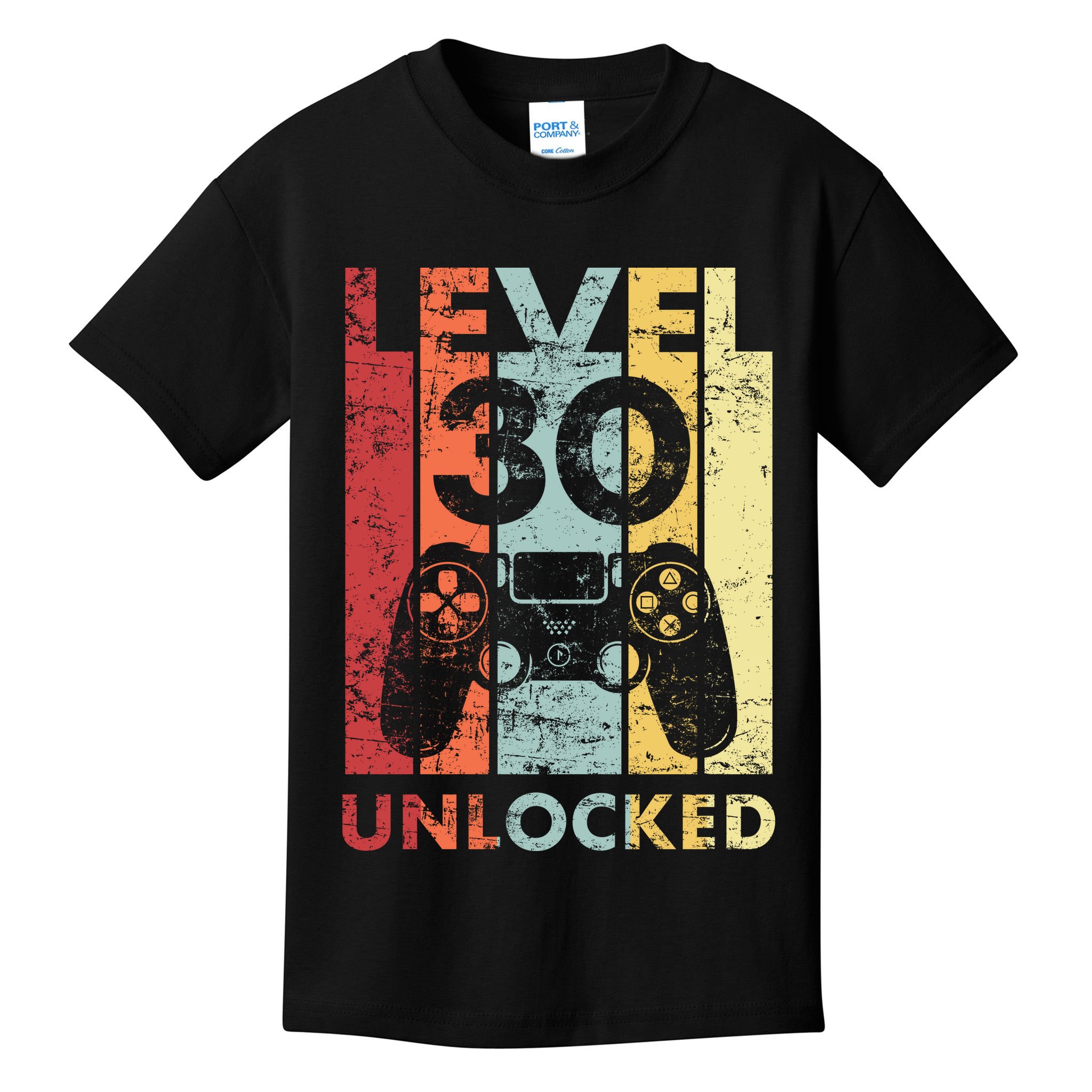 Retro Vintage 30th Birthday 30 Years Old For Men, Women, Boys, Girls, Game Lover Kids T-Shirt