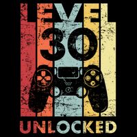 Retro Vintage 30th Birthday 30 Years Old For Men, Women, Boys, Girls, Game Lover Kids T-Shirt