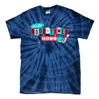 Retro Vintage 50S 60S Bowling Let The Good Times Roll Tie-Dye T-Shirt