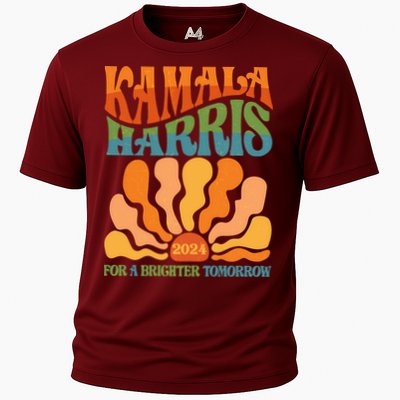 Retro Vintage 60s Sun Floral Kamala Harris 2024 For A Brighter Tomorrow Performance Shirt