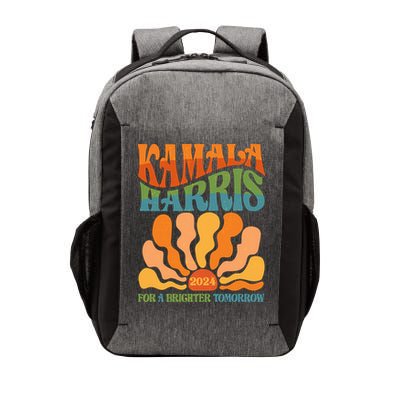 Retro Vintage 60s Sun Floral Kamala Harris 2024 For A Brighter Tomorrow Vector Backpack